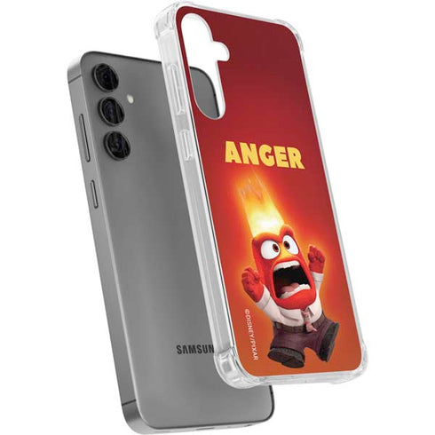 Disney Inside Out Anger Portrait Galaxy S24 Plus Clear Case